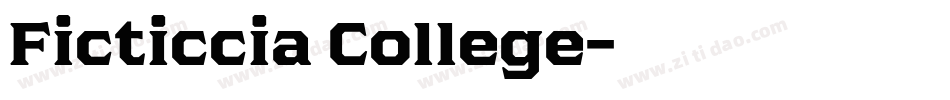 Ficticcia College字体转换